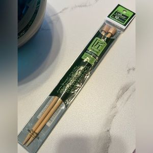 Takumi Premium Bamboo Knitting Needles 9” size or no 10 6.0mm Clover Japanese